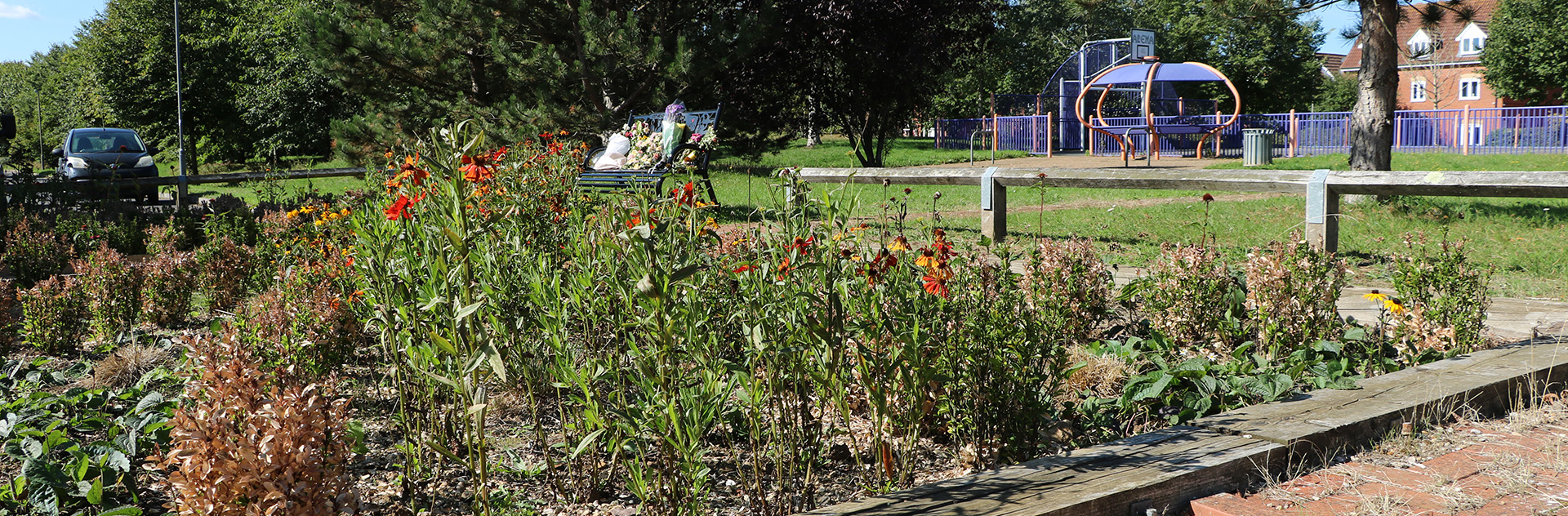 Photo of memorial garden